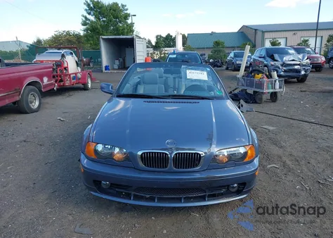 2002 BMW 325Ci из США, поврежденный, VIN WBABS33402JY43399